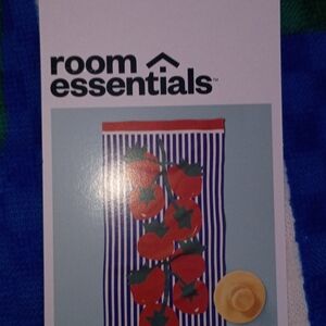 Room Essentials Blue and Red Striped Towel